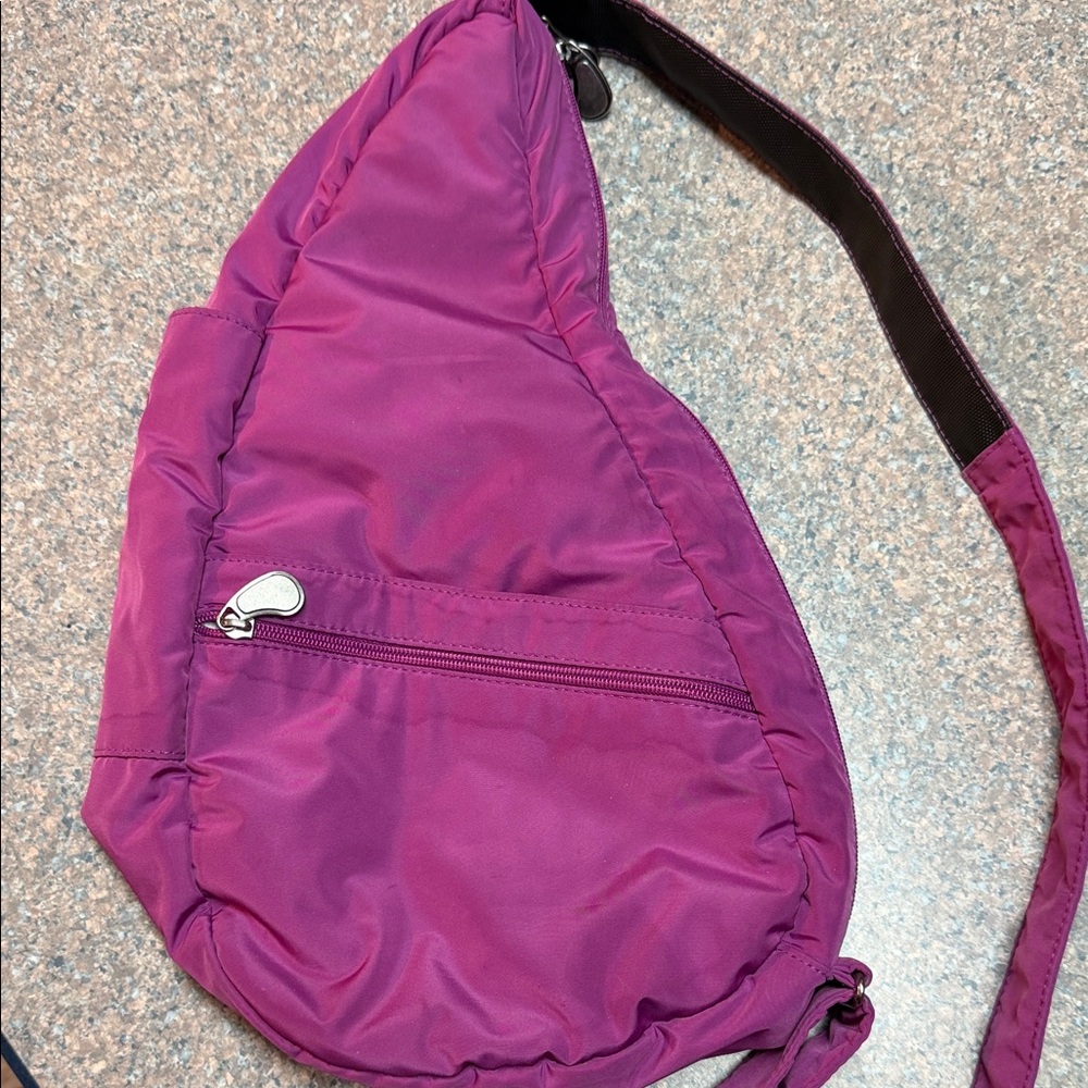 Women’s Sling Crossbody Bag - Healthy Back Bag- Vibrant Magenta